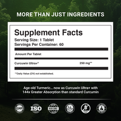 TWP's Curcuwin Ultra+® - Curcumin Tablets