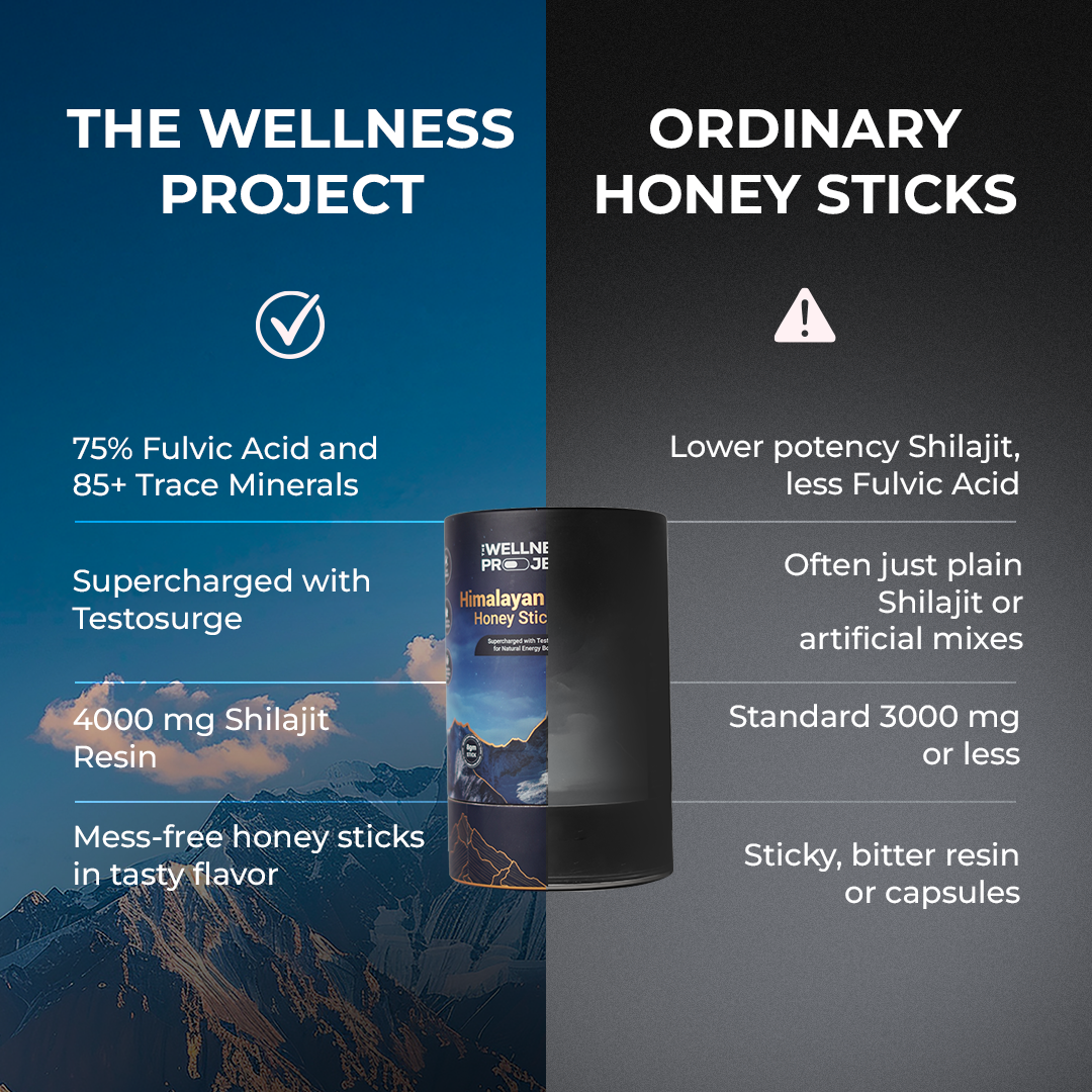 Himalayan Shilajit Honey Sticks Pro (Classic Honey)