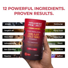 12-in-1 Pure Himalayan Shilajit Gold Max Gummies
